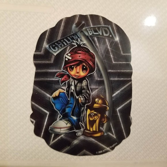 vtg '00 Aztlan Graphics Prism sticker Chill'n Blvd - Picture 2 of 6